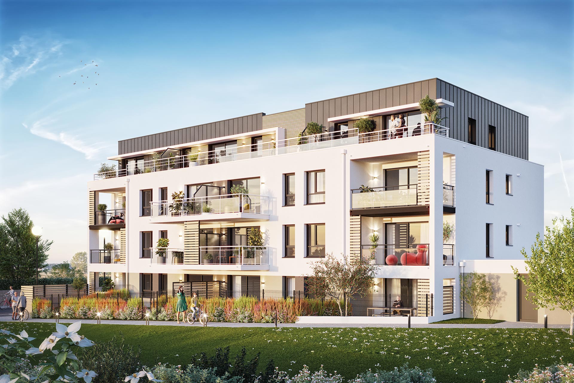 Appartements Neufs Lannilis Jardin Bourg