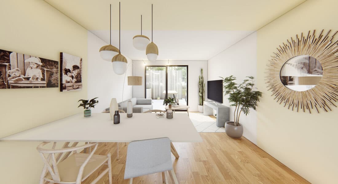 Salon/salle à manger d'une maisonTy Cocon Plouarzel