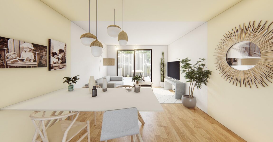 Salon/salle à manger d'une maisonTy Cocon Plouarzel