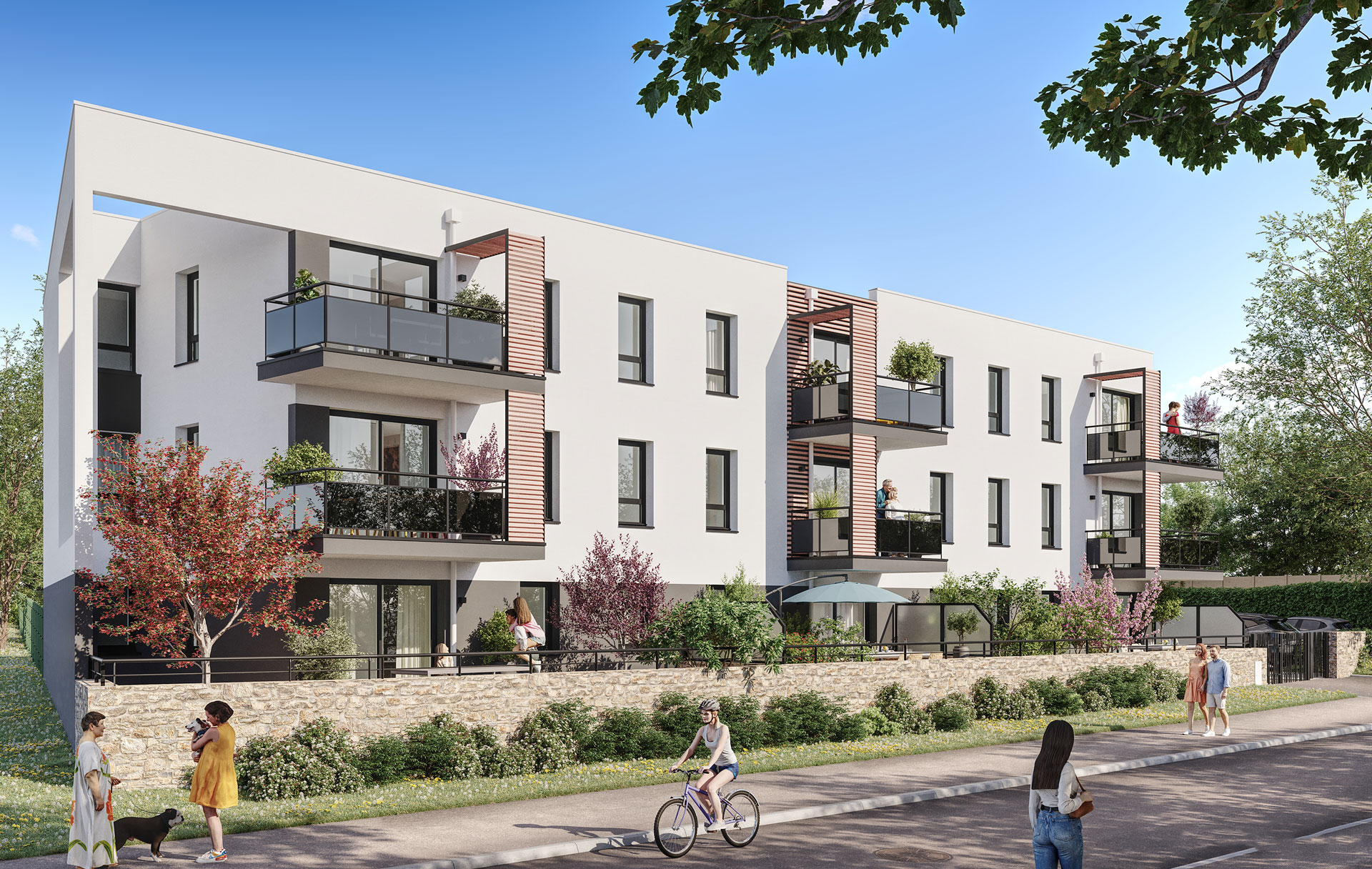 Façade Avant Appartements Neufs Guilers